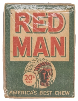1954 Red Man Tobacco Unopened Box – Ted Kluszewski
